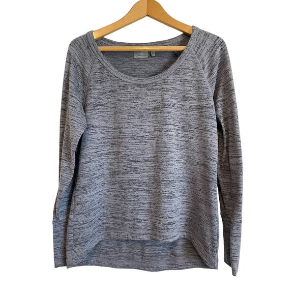 Athleta Tops - Athleta gray long sleeve top scoop neck space dye sweatshirt solid casual Medium